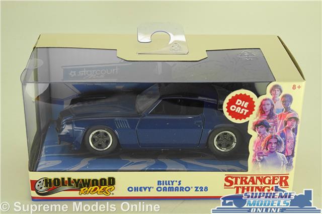 STRANGER THINGS BILLY'S CHEVROLET CAMARO Z28 MODEL CAR BLUE