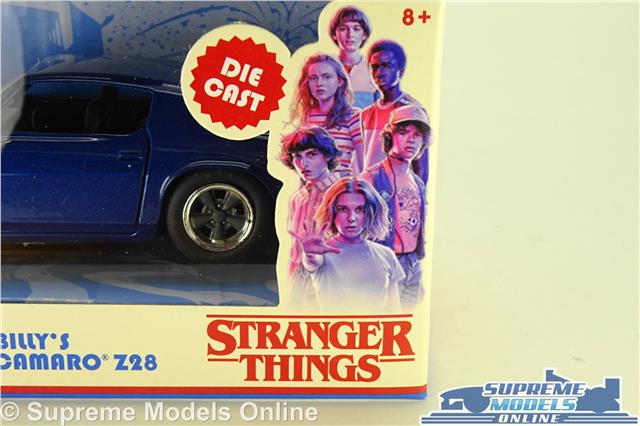 STRANGER THINGS BILLY'S CHEVROLET CAMARO Z28 MODEL CAR BLUE