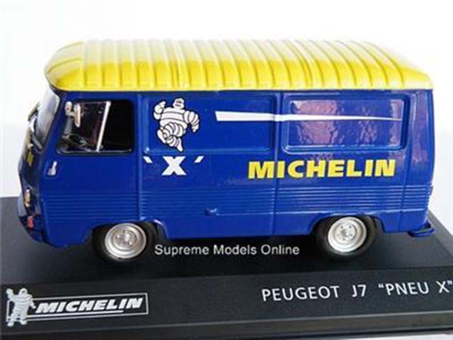 PEUGEOT J7 VAN MICHELIN TYRES PROMOTIONAL MODEL 1//43RD SCALE MINT PACKED /<**/>