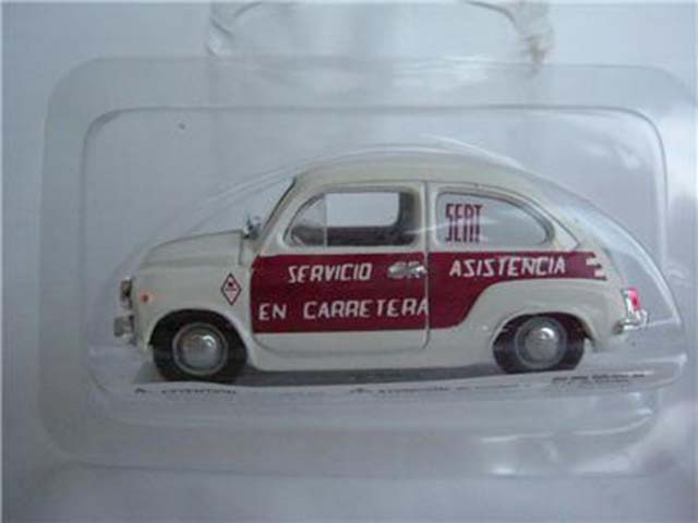 FÍAT Seat 600 van asistencia servicio 1//43RD Talla Blanco//Granate problema K8967Q ~ # ~
