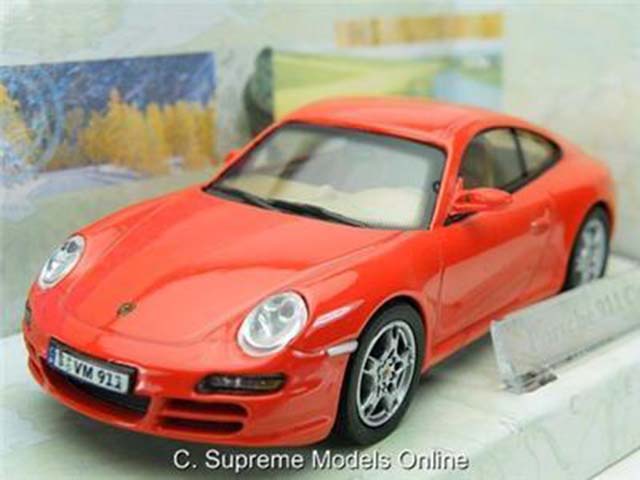 Details Zu Porsche Carrera S 911 1 43rd Size Car Model Red 2 Door Sports Version R0154x