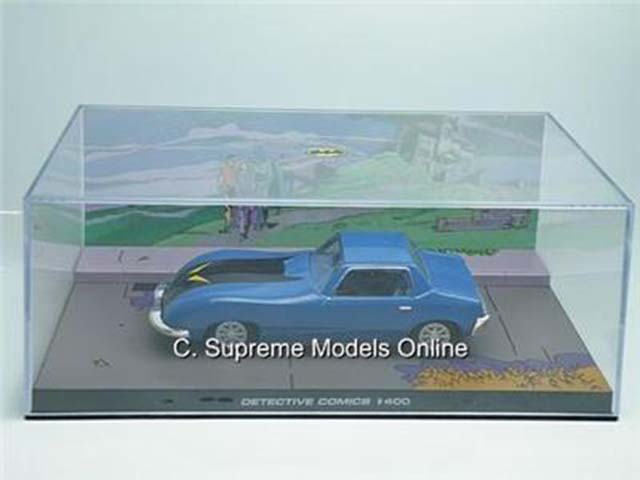 BATMAN BATMOBILE 70'S COMICS CAR BLUE LENTICULAR MINT BOXED