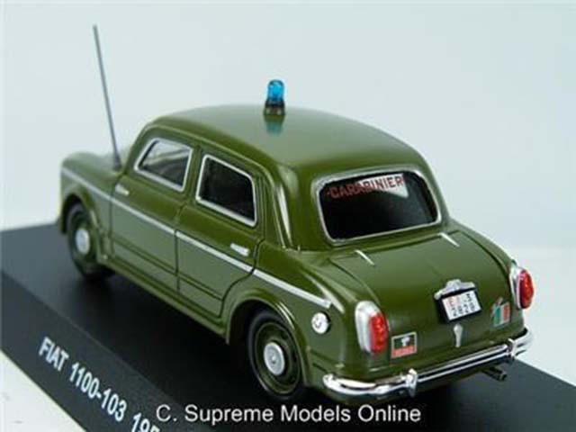 {} FIAT 1100/'54 1//43RD Size AUTO VERDE 4 PORTE BERLINA FAMILIARE LUCE VERSIONE R 0154 x