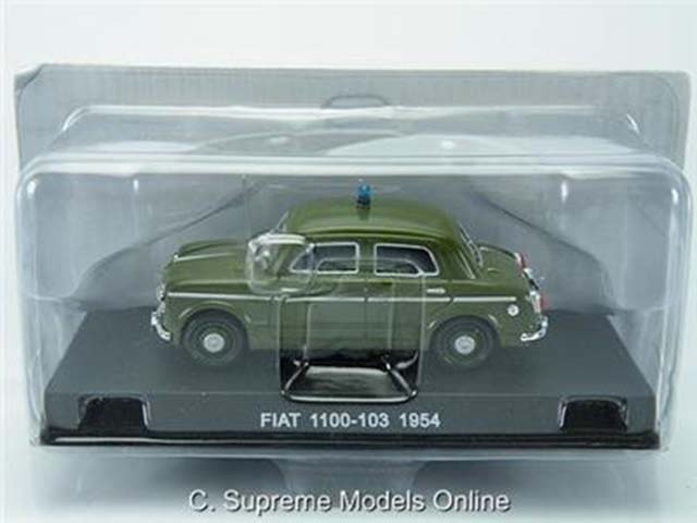 {} FIAT 1100/'54 1//43RD Size AUTO VERDE 4 PORTE BERLINA FAMILIARE LUCE VERSIONE R 0154 x