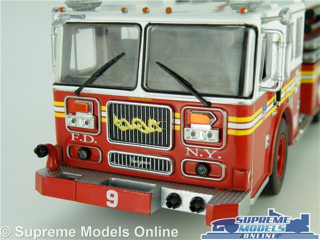 SEAGRAVE MARAUDER FIRE ENGINE MODEL TRUCK NEW YORK FDNY 1:43 SCALE