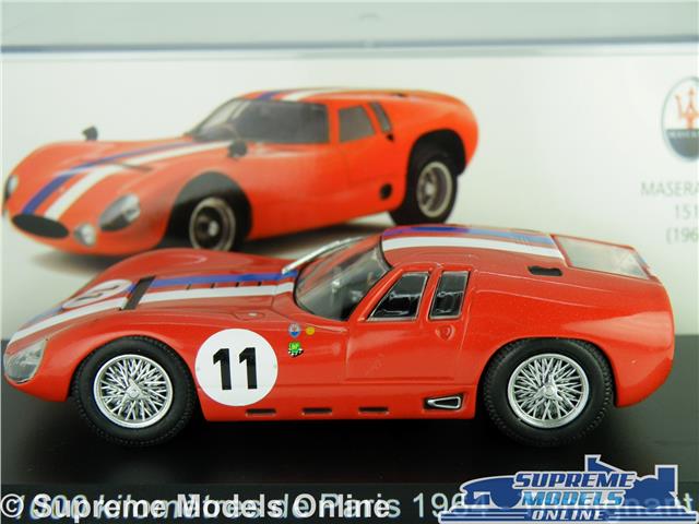 MASERATI TIPO 151/3 CAR MODEL 1:43 SIZE IXO 1000 KILOMETRES DE PARIS 1964  SIMONT