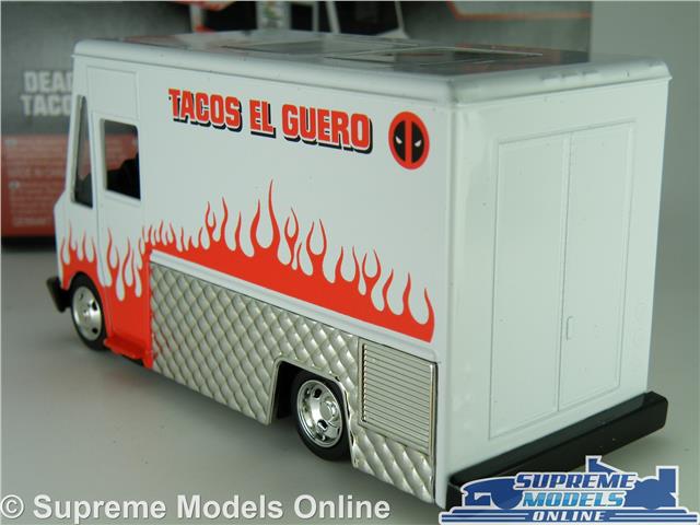 DEADPOOL TACO TRUCK VAN MODEL CAR 1:32 SCALE JADA 99800 WHITE