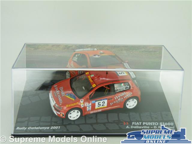 FIAT PUNTO S1600 MODEL CAR 2001 RALLY CATALUNYA DALLAVILLA 1:43