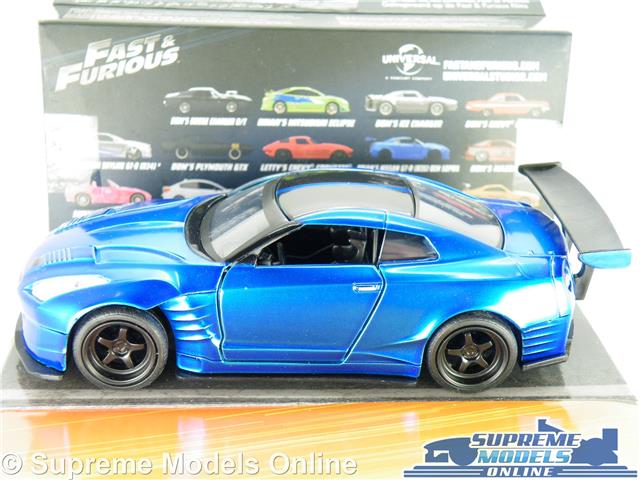 NISSAN GT-R R35 SOPRA CAR MODEL FAST & FURIOUS BRIAN'S 1:32 SIZE JADA ...