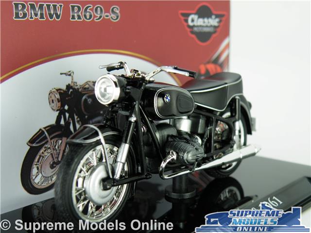 Bmw R69 S Model Motorbike 1 24 Size Black Ixo 1961 Classic Atlas Bike R69s T3 Ebay