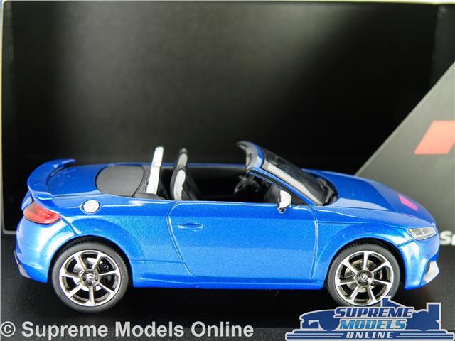 AUDI TT RS ROADSTER MODEL CAR BLUE 1:43 SCALE SPORTS SPARK DEALER