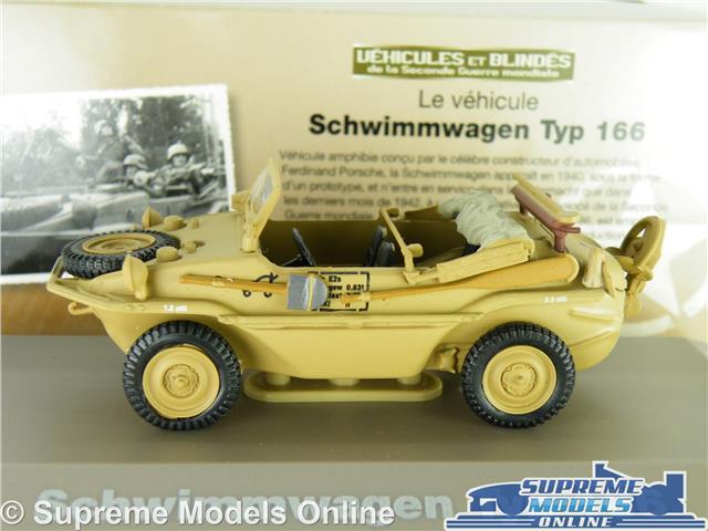 BL21U Atlas Ixo 1//43 Panzer WW2 Schwimmwagen Typ 166 Porsche