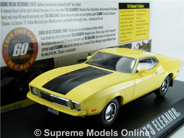 1973 Ford Mustang Eleanor Gone in 60 Seconds Yellow 1/43 by Greenlight 86412 for sale online