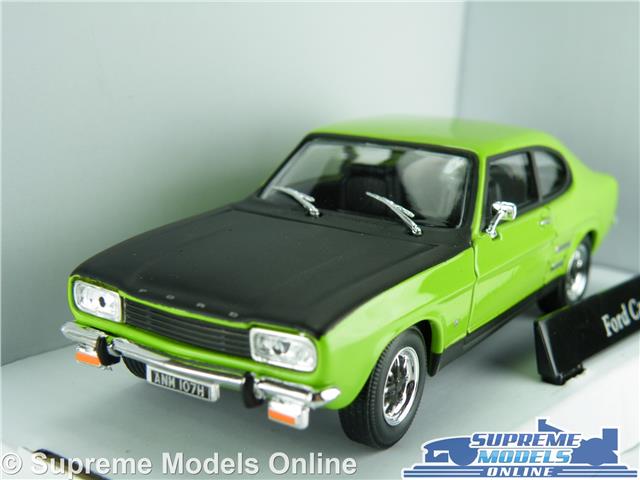 FORD CAPRI MK1 MODEL CAR GREEN /& BLACK 1:43 SCALE CARARAMA ISSUE 1960S K8Q