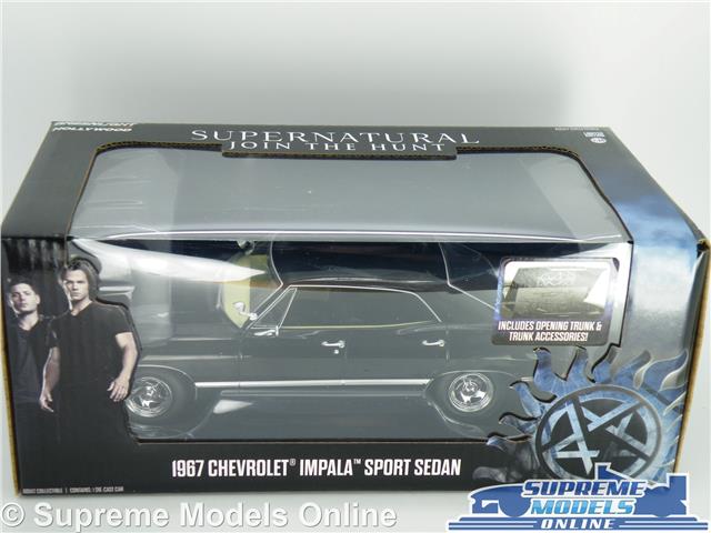 Details Zu Chevrolet Impala Supernatural Model Car 1 24 Scale Black Large Greenlight K8