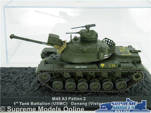 Tank m48 a3 Patton 2 USA Vietnam 1968 Finished Model 1:72 ALTAYA Tank m48 a3 Patton 2 USA Vietnam 1968 Finished Model 1:72 ALTAYA
