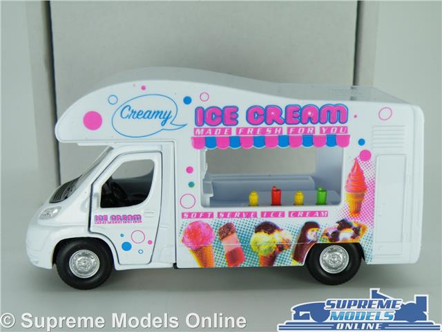 FIAT DUCATO MODEL ICE CREAM VAN 1:43-1:50 SCALE WELLY MOBILE SHOP PROMO K8