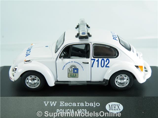 VW VOLKSWAGEN BEETLE POLICIA POLICE 1979 MEXICO MODEL CAR 1/43RD