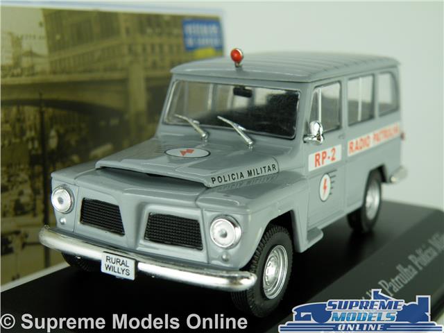 Rural Willys Wagon Police Of Brazil Scale car 1:43