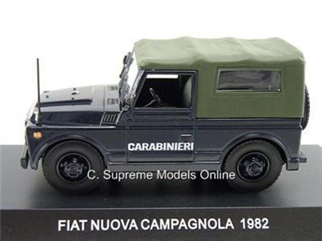 FIAT NUOVA CAMPAGNOLA 1982 POLICE CARABINIERI CAR MODEL 1/43RD SCALE =