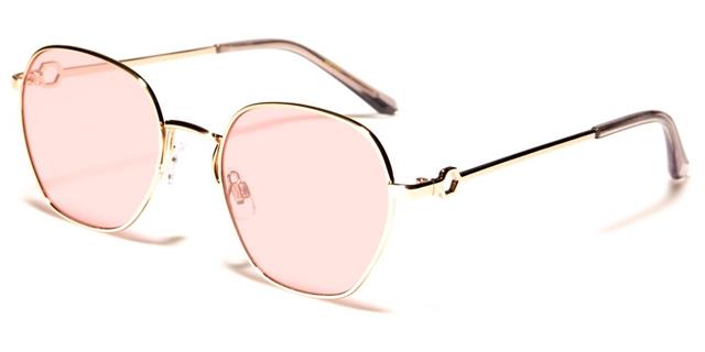 Womens Ladies /'Giselle/' Round Designer sunglasses