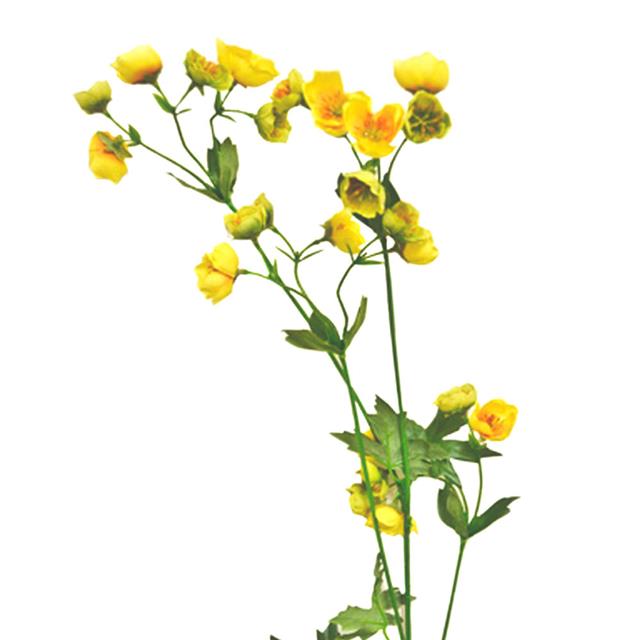 80cm Artificial Buttercup Spray Yellow Flowers Decorative Summer Buttercups Ebay