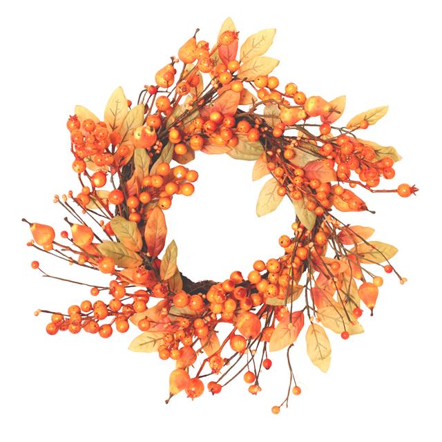 Artificial Flower Autumn Berry Wreath Harvest Fall Decoration Ebay