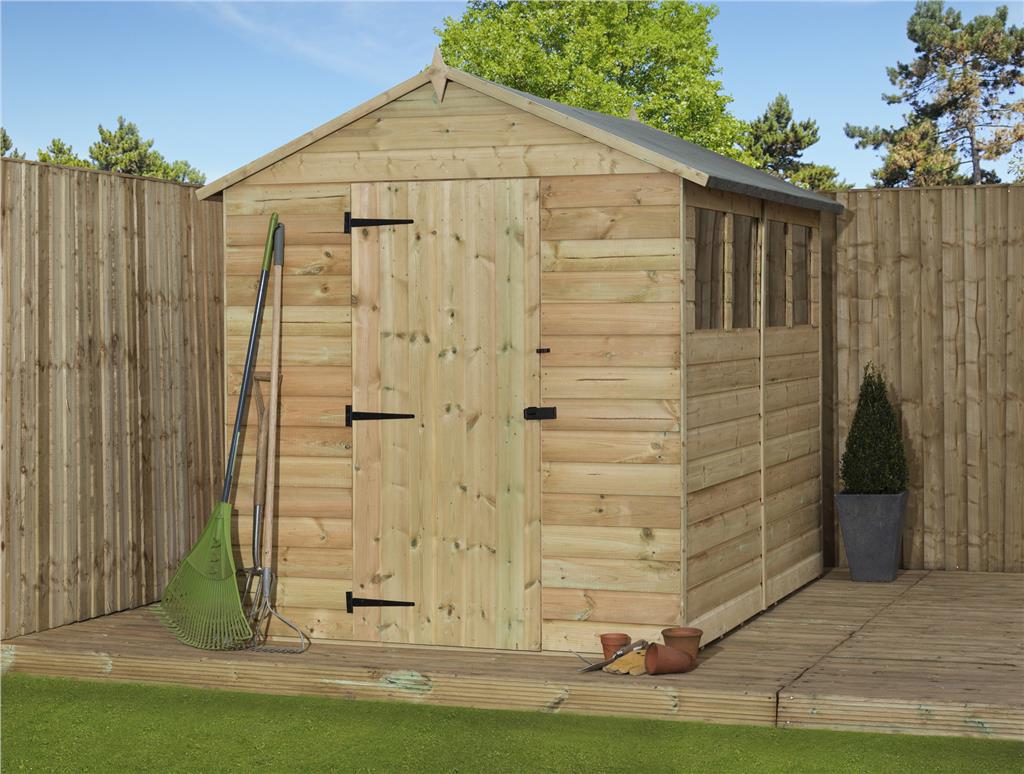 garden shed 4x10 apex shed pressure treated extra height 4