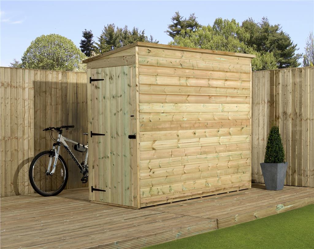Empire 2000 Pent Garden Shed 4X4 T&G TANALISED TONGUE AND GROOVE | eBay