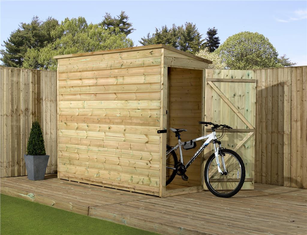 Empire 2200 Pent Garden Shed 6X3 7X3 8X3 SHIPLAP T&G TANALISED PRESSURE ...