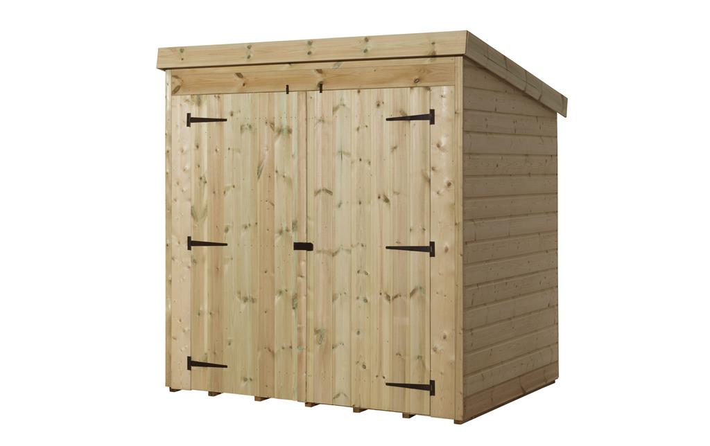 empire 4000 pent garden shed 6x6 shiplap t&g double door