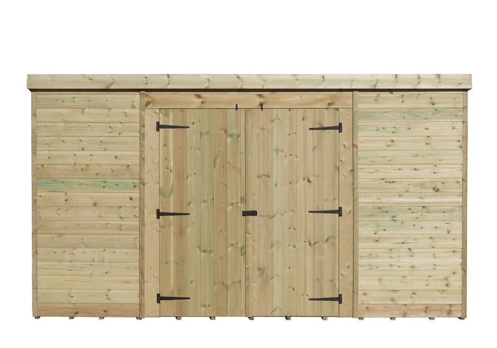 wooden garden shed 10x4 12x4 14x4 pressure treated tongue