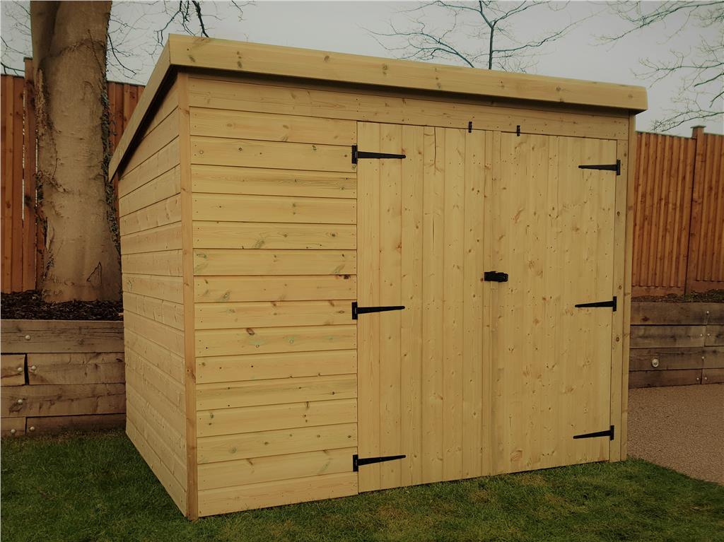garden shed 9x5 pent shed pressure treated tongue and