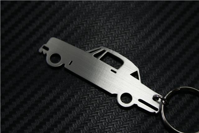 Triumph Vitesse MK2 Rectangle Black Leather Keyring