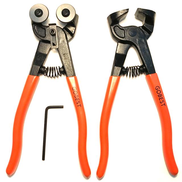Gobest Hand Tile Cutter Pliers 200mm For Mosaic And Glass Tiles Set Gobest Tile Pliers Ideal For Mosaic And Glass Tiles Set Of Two Perfect Tools To Cut