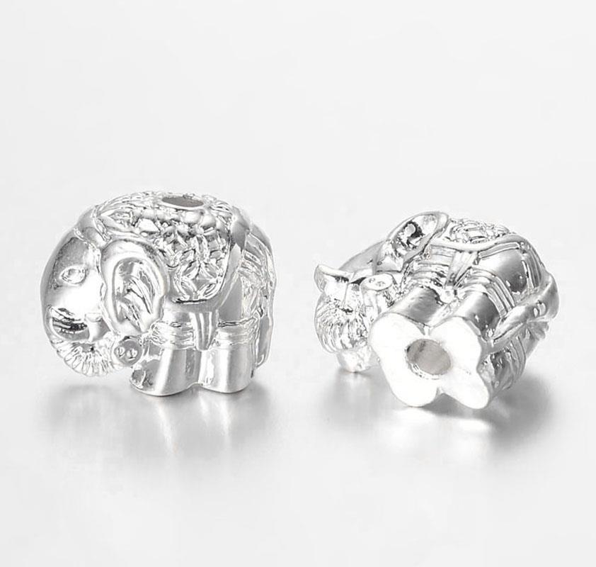 50 per bag 12mm SNOWFLAKE SPACER BEADS SILVER PLATED