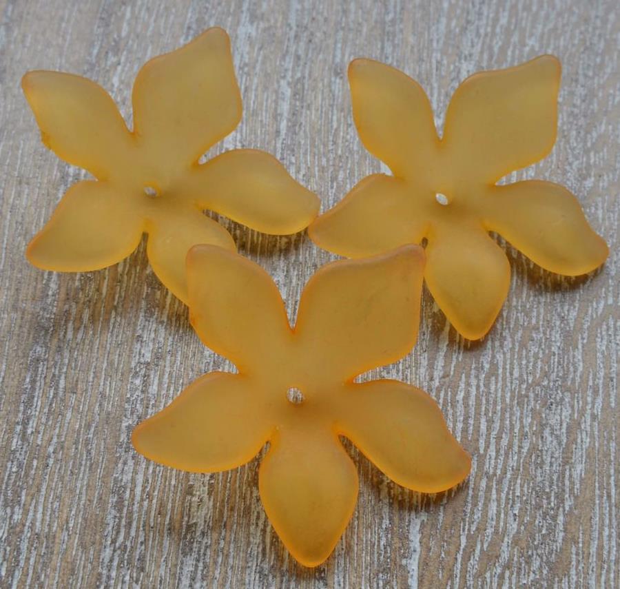 Lucite Petal Beads 25 x 27mm Mixed 20 Pcs Art Hobby DIY Jewellery Making Crafts