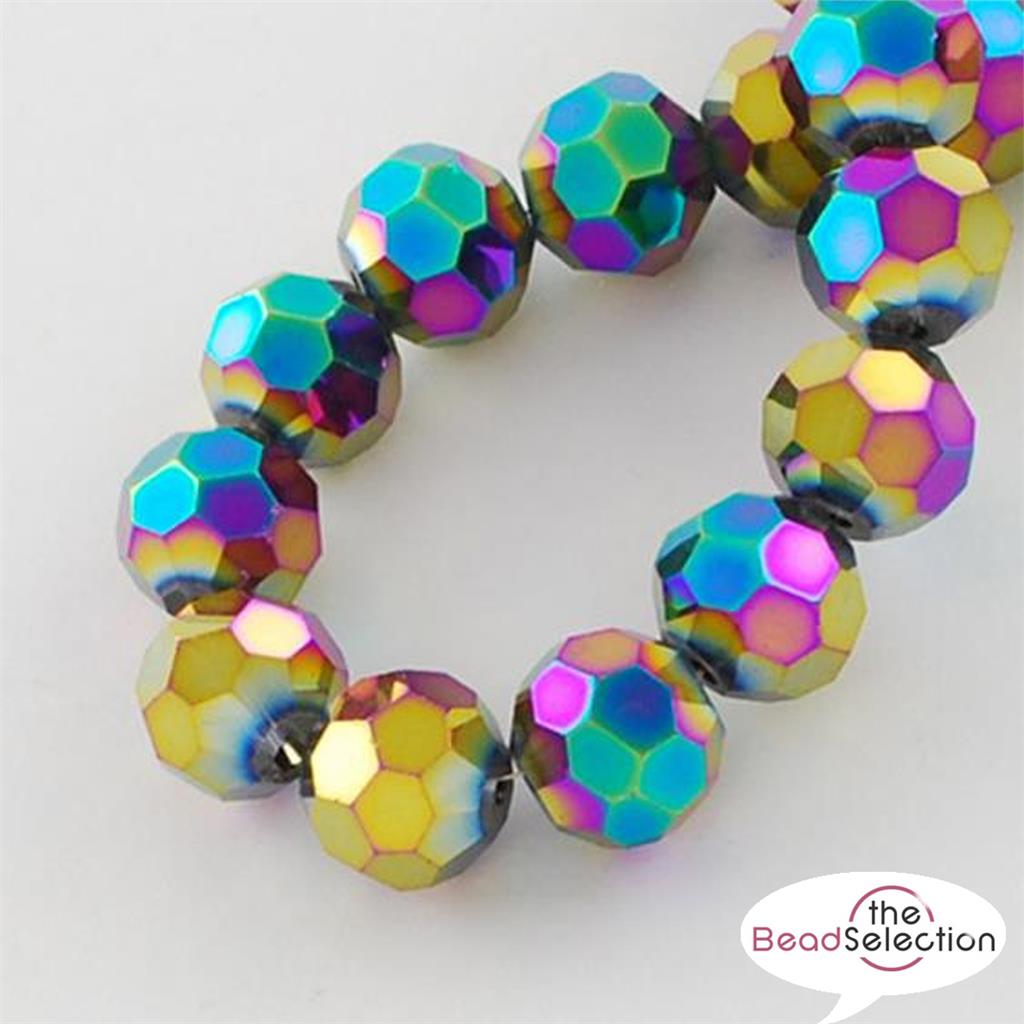 4mm Bicone Glass Beads Strands Mixed Colour about 80pcs