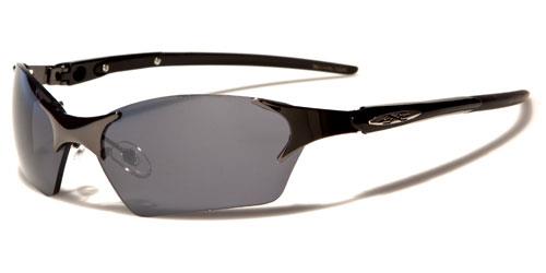 Sunglasses Metal Sport Designer Shades Wraps Xloop Men Women Gray Black XL382B 