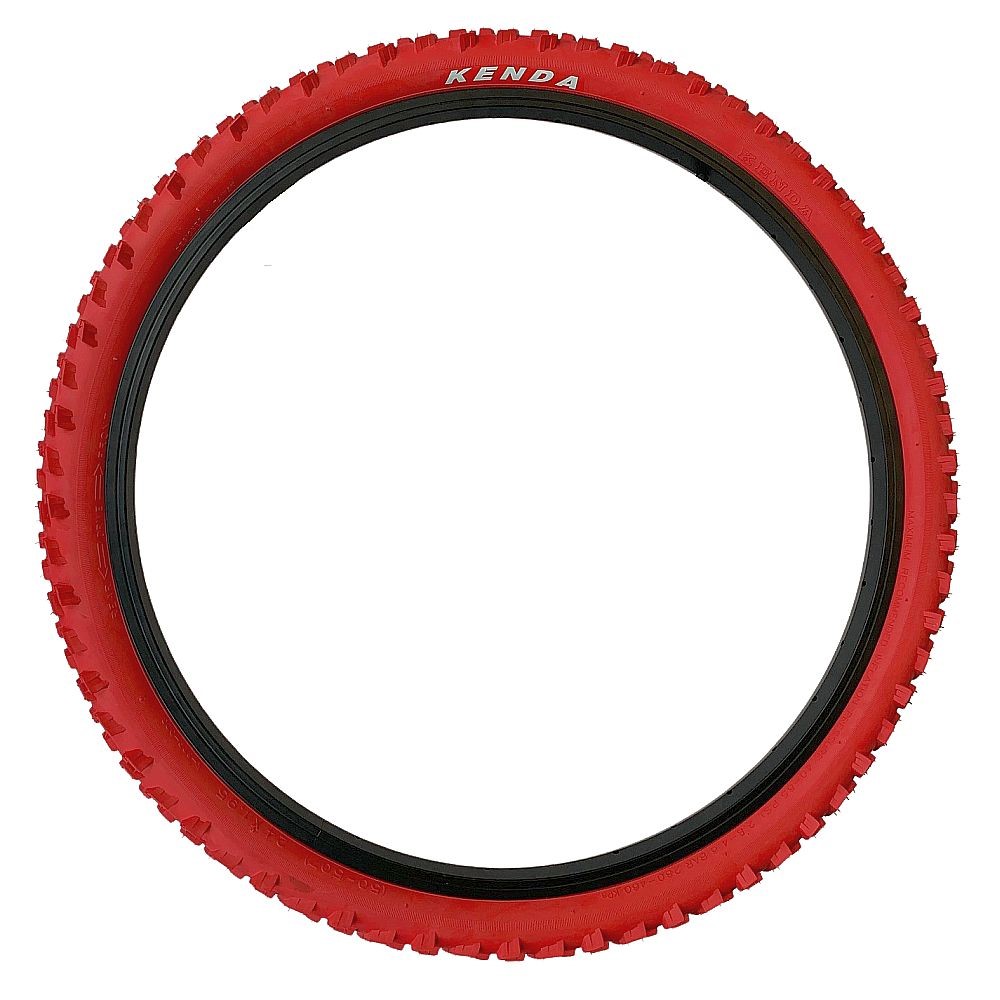 Kenda 24x1,95 MTB-Reifen Grün – Offroad-Knolly-Profil Fürs Gelände, Schlauch-Reifen-Set