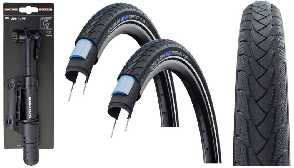 2x Schwalbe MARATHON PLUS 700 x 32c Puncture Protected Road Bike