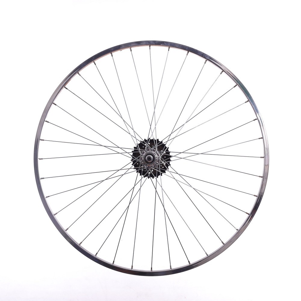 6 SPEED 27 x 11/4 REAR Alloy Bike / Cycle Wheel Nutted Axle Shimano