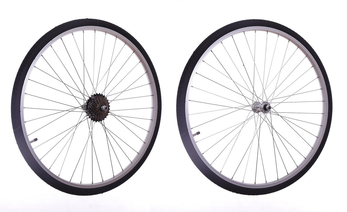 hybrid bike wheels and tyres