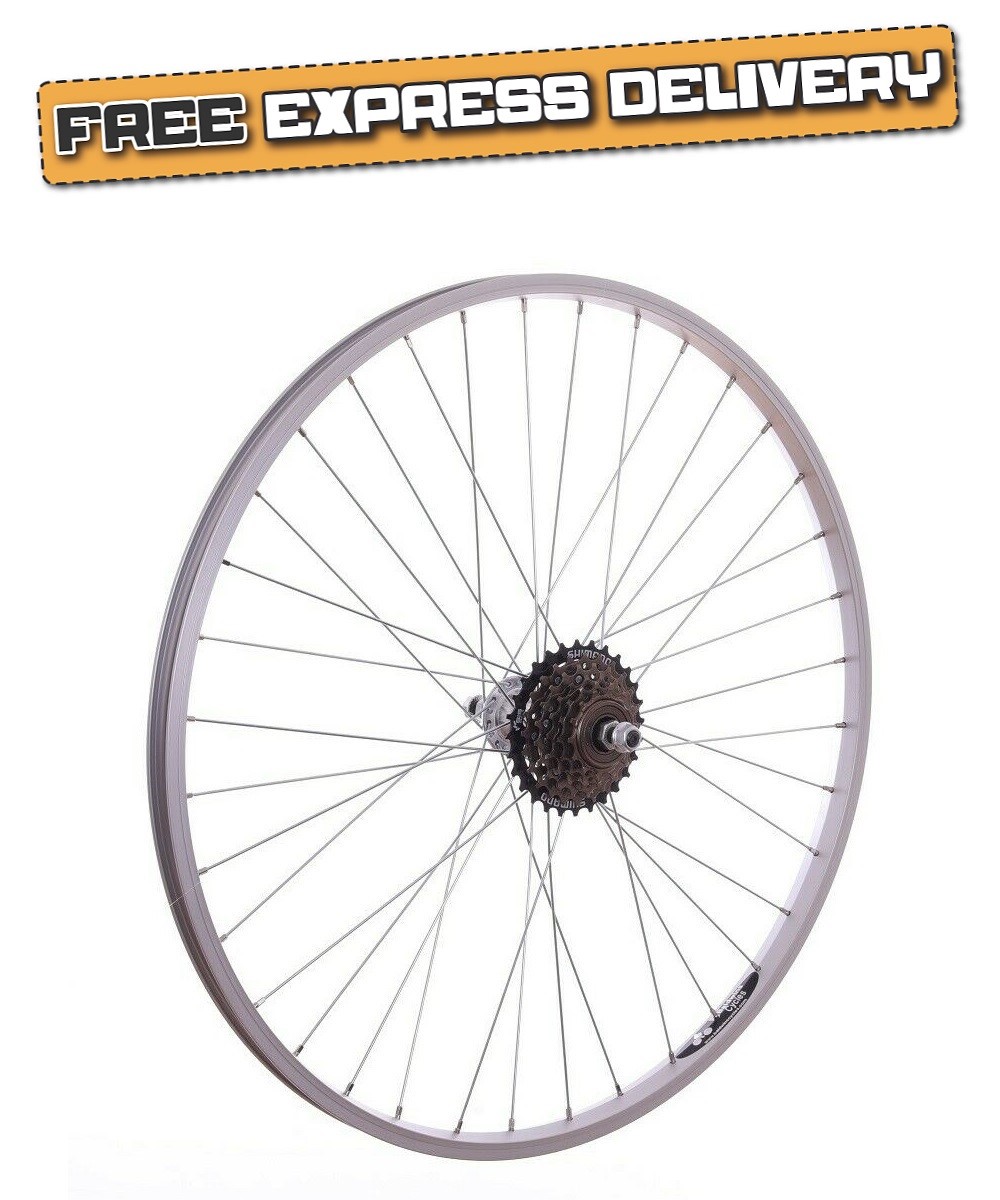 700c REAR Hybrid Bike / Cycle Wheel + 6 