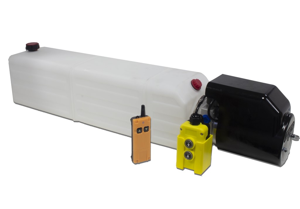Flowfit 24V DC einwirkendes Hydrauliknetzteil mit Tank & Funkfernbedienung - Bild 8 von 8
