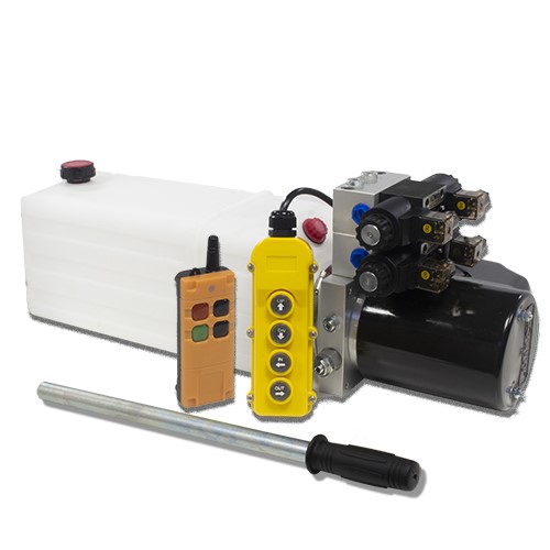 Flowfit 24V DC Double Acting, Double Solenoid Hydraulic Power pack with Back Up - Picture 4 of 6