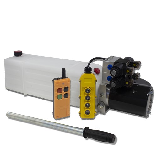 Flowfit 24V DC Double Acting, Double Solenoid Hydraulic Power pack with Back Up - Picture 5 of 6