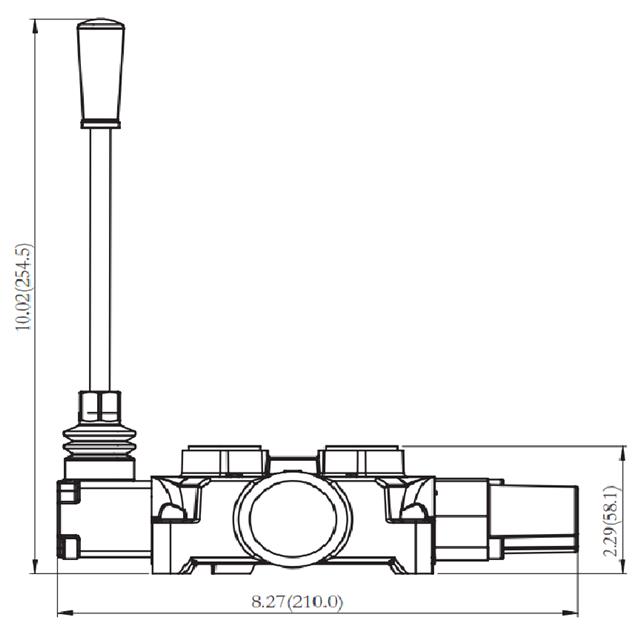 Galtech 1 Bank 34 Bsp 120 Lmin Auto Kickout Log Splitter Lever Valve