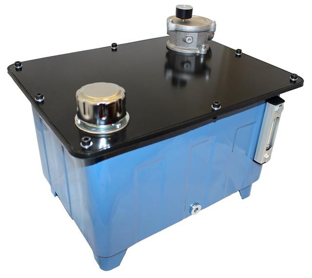 Hydraulic Weldless Steel Tanks with filler breather, level indicator and tanktop eBay