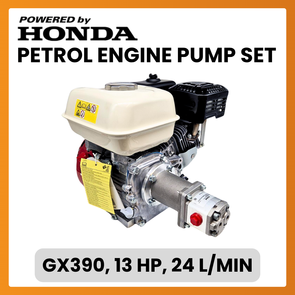 Honda GX390 Petrol Engine Hydraulic Pump Set, 13HP, 24 L/min